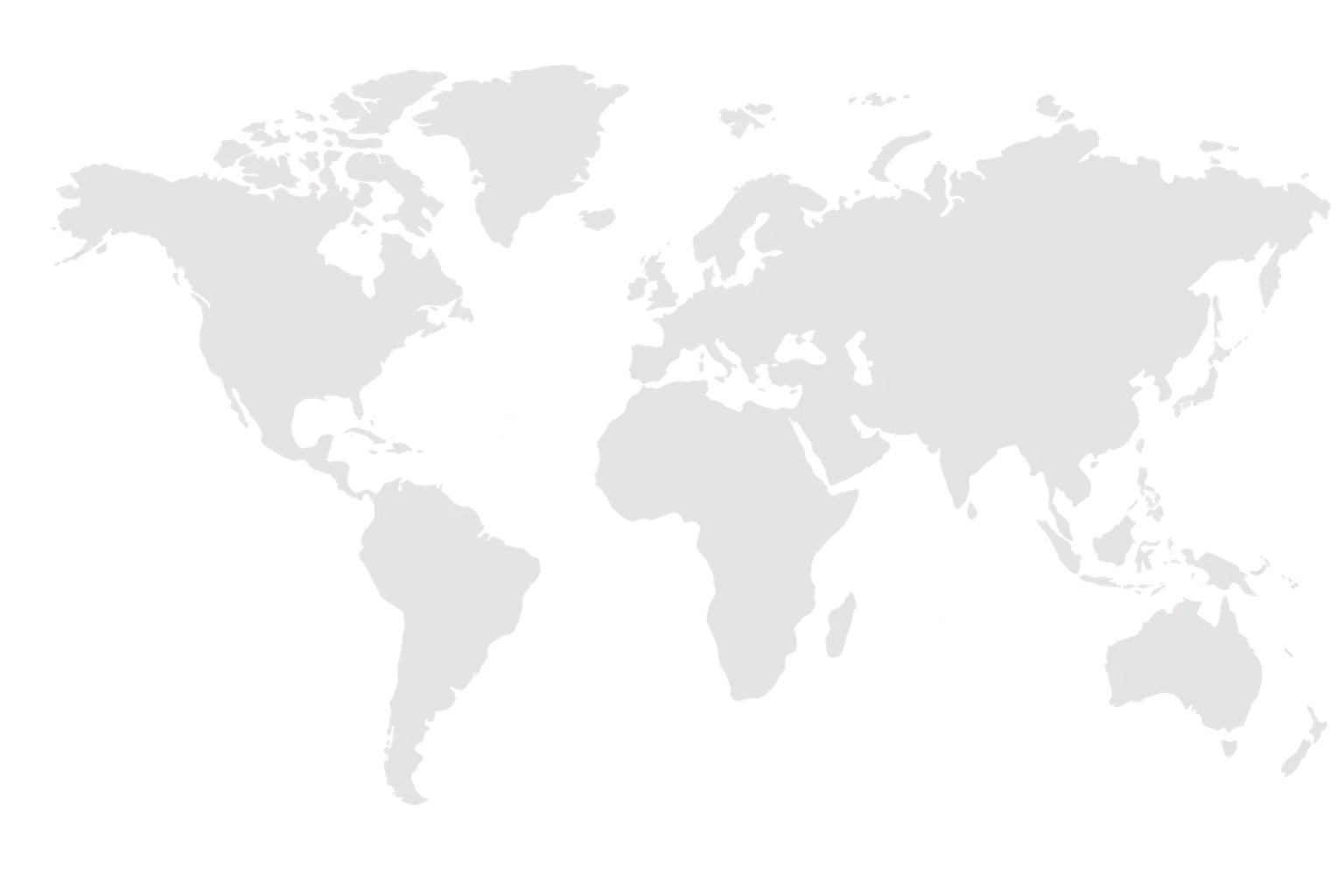 World map illustrating international reach